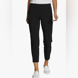 Eddie Bauer women’s traveler ankle pants UPF50+ stretch NWT Navy blue XL